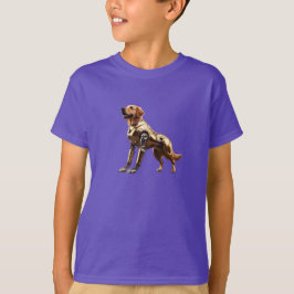 Golden Retriever Robot Kid's T - Shirt