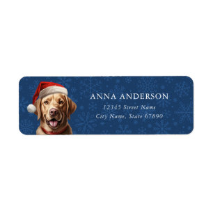 Golden Retriever Rücksendeadressen-Aufkleber