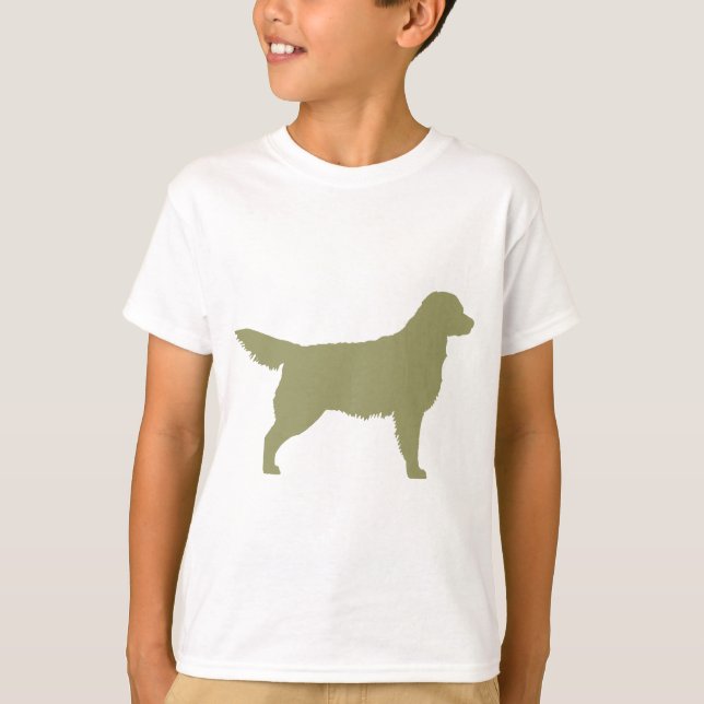 Golden Retriever (Salbei grün) T-Shirt (Vorderseite)