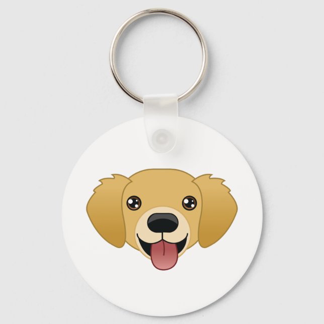 Golden Retriever Schlüsselanhänger (Vorderseite)