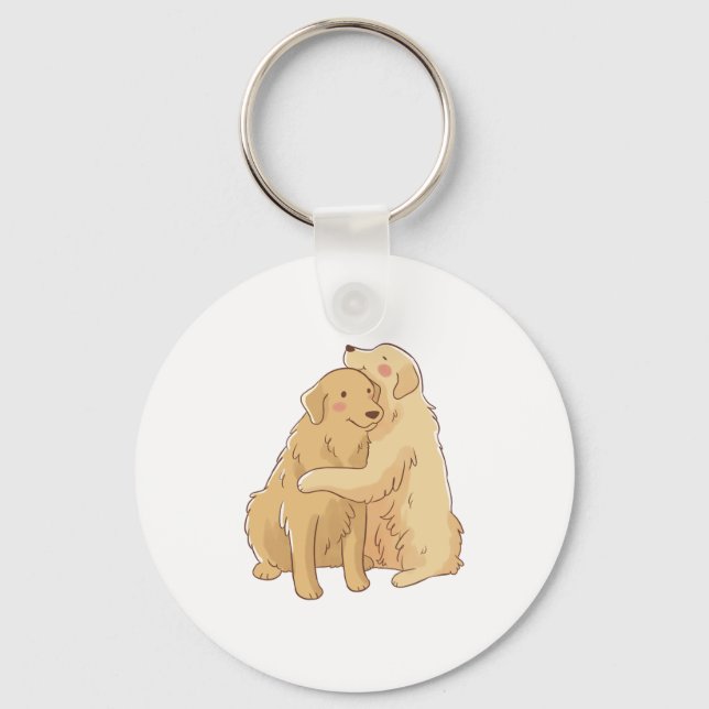 Golden Retriever Schlüsselanhänger (Vorderseite)
