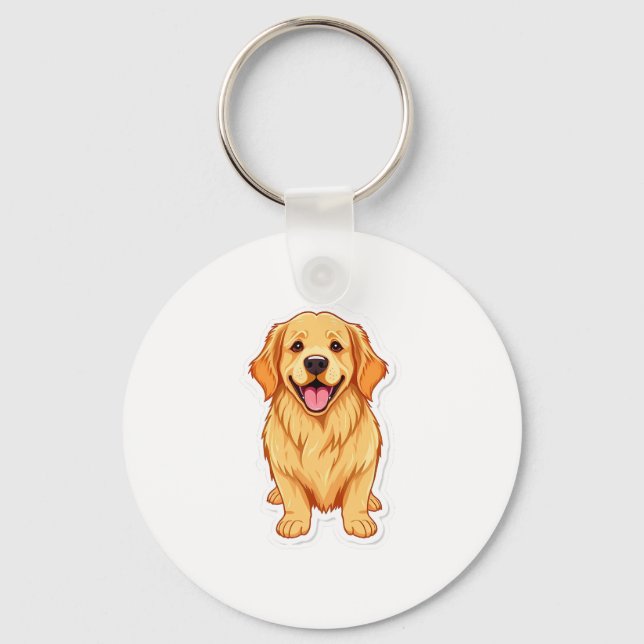 Golden Retriever Schlüsselanhänger (Vorderseite)