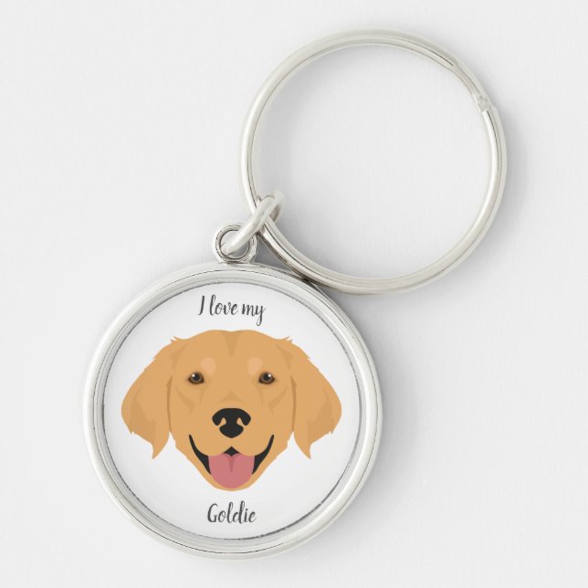 Golden Retriever Schlüsselanhänger (Vorne)