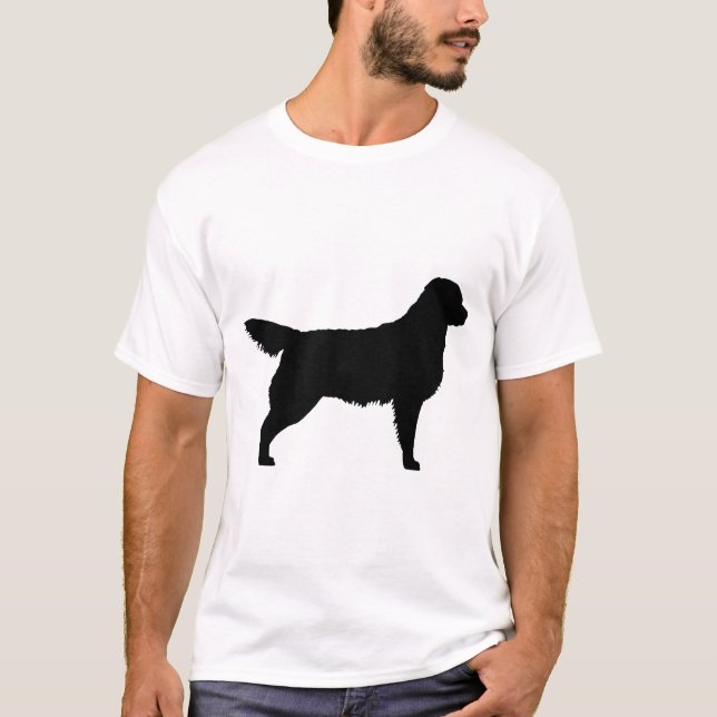 Golden retriever (Schwarzes) T-Shirt (Vorderseite)