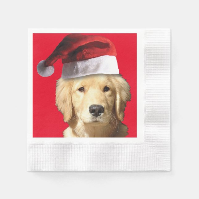 Golden Retriever Serviette (Vorderseite)
