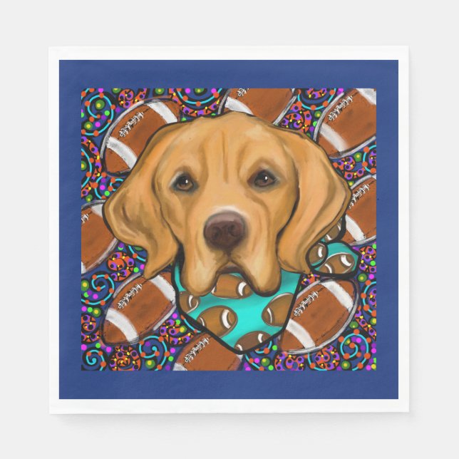 Golden Retriever Serviette (Vorderseite)