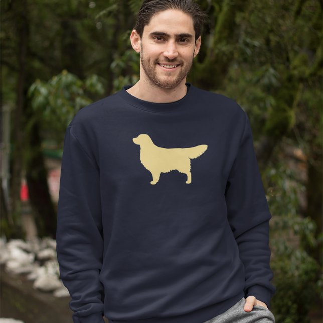 Golden Retriever Silhouette | Cooler Hund Lover Sweatshirt (Von Creator hochgeladen)