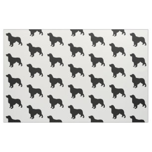 Golden Retriever Silhouette Liebe Hunde Stoff