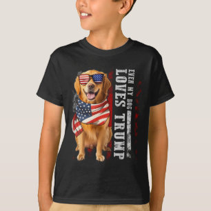 Golden Retriever sogar meine Hunde Lieben Trump Fu T-Shirt