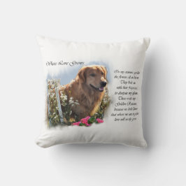 Golden Retriever Sommergarten Kissen