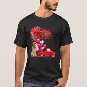 Golden Retriever Sonnenbrille Herz Tree Lieferwage T-Shirt