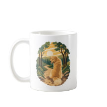 Golden Retriever Sonnenuntergangswanderung Abenteu
