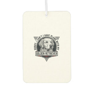 Golden Retriever Sorry I Have Plans Hunde Liebhabe Autolufterfrischer