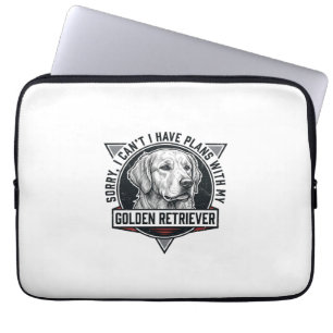 Golden Retriever Sorry I Have Plans Hunde Liebhabe Laptopschutzhülle