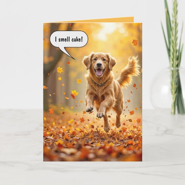 Golden Retriever Spaß Karte (Vorderseite)
