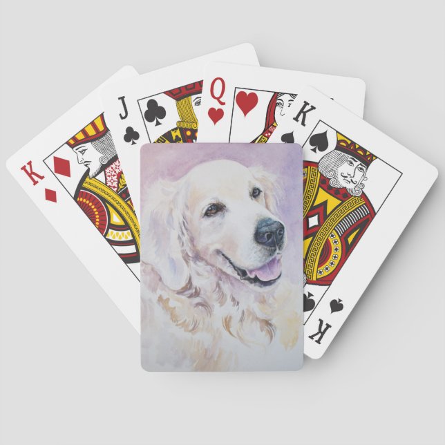 Golden retriever spielkarten (Rückseite)