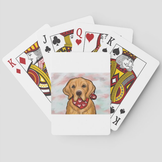 Golden Retriever Spielkarten (Rückseite)