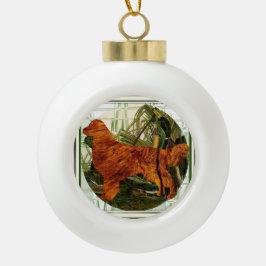 Golden Retriever Sporting Dog Keramik Kugel-Ornament