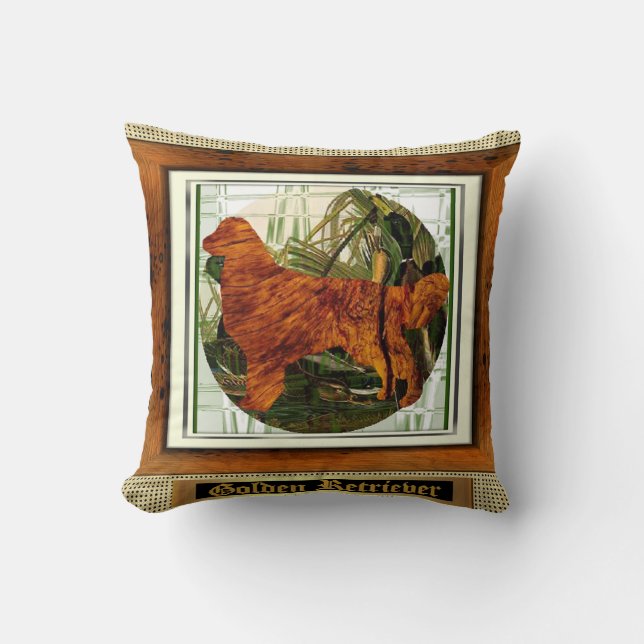 Golden Retriever Sporting Hund Art Kissen (Vorderseite)