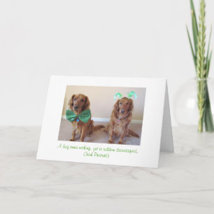 Golden retriever-St Patrick Tageskarte Karte