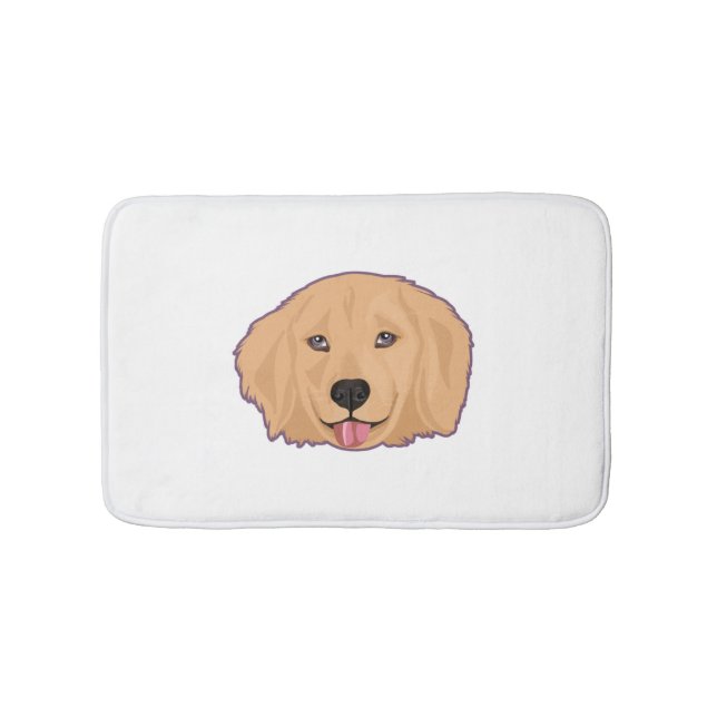 Golden Retriever Sticker Badematte (Vorderseite)