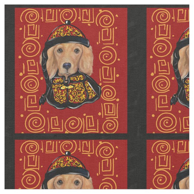 Golden Retriever Stoff (Nahaufnahme)