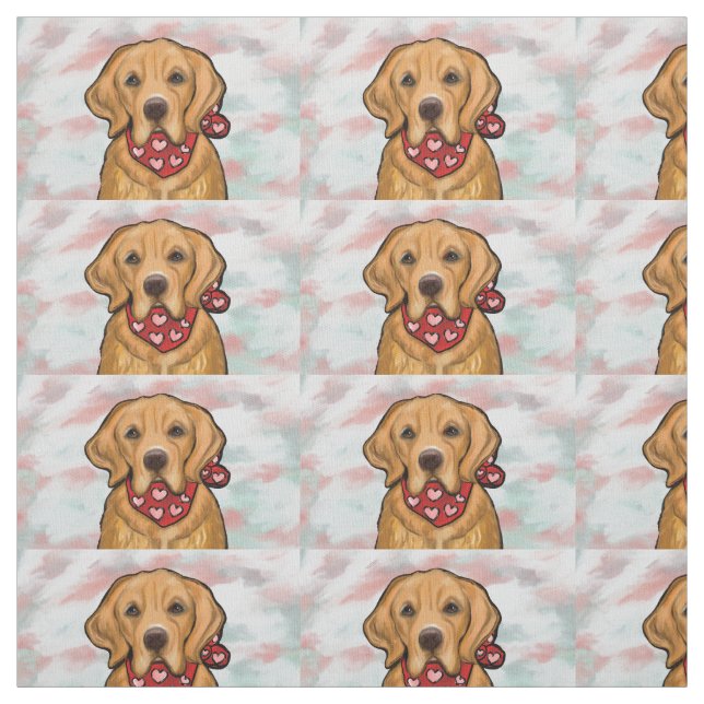 Golden Retriever Stoff (Muster)