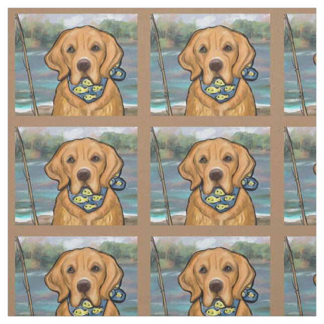 Golden Retriever Stoff (Muster)