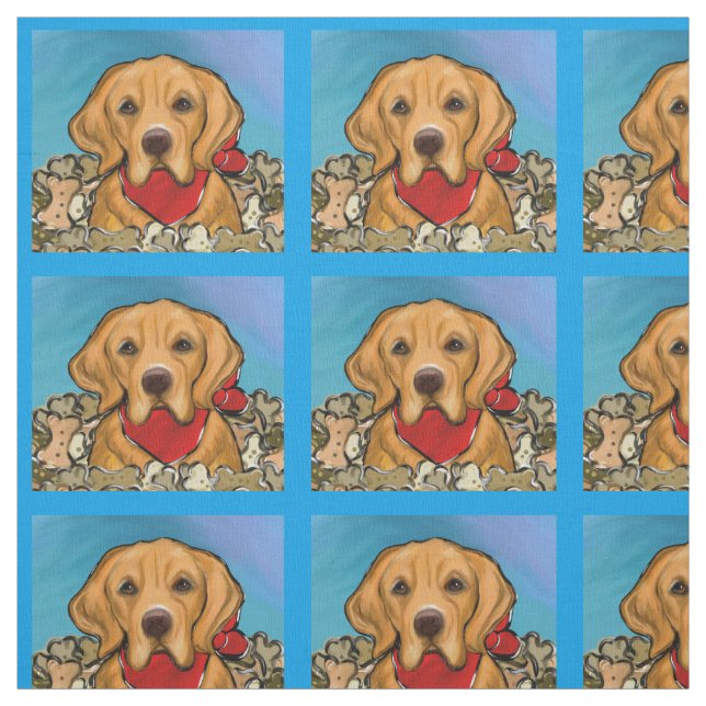Golden Retriever Stoff (Muster)