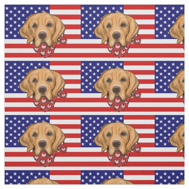 Golden Retriever Stoff (Muster)