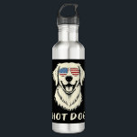 Golden Retriever Sun Glasses 4th Of July Hot(-)dog Edelstahlflasche<br><div class="desc">Golden Retriever Sun Glasses 4th Of July Hot(-)dog</div>