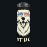 Golden Retriever Sun Glasses 4th Of July Hot(-)dog Thermosbecher<br><div class="desc">Golden Retriever Sun Glasses 4th Of July Hot(-)dog</div>