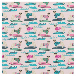 Golden Retriever Surfing Fabric - Hundessurfen Stoff