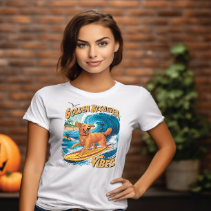 Golden Retriever Surfparadies T-Shirt