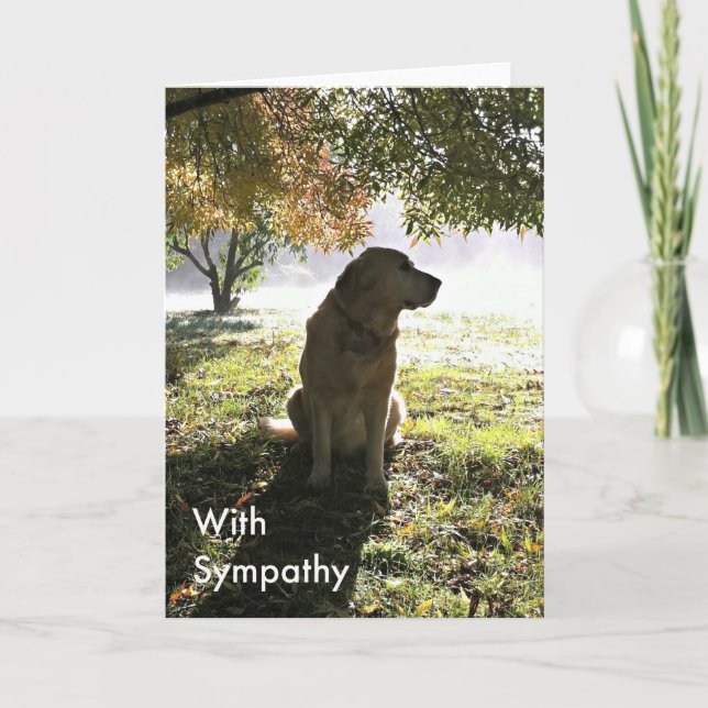 Golden Retriever Sympathy Card Karte (Vorderseite)