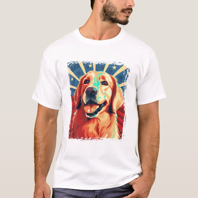 Golden Retriever T Shirt für Kinder und Jugendlich (Vorderseite)