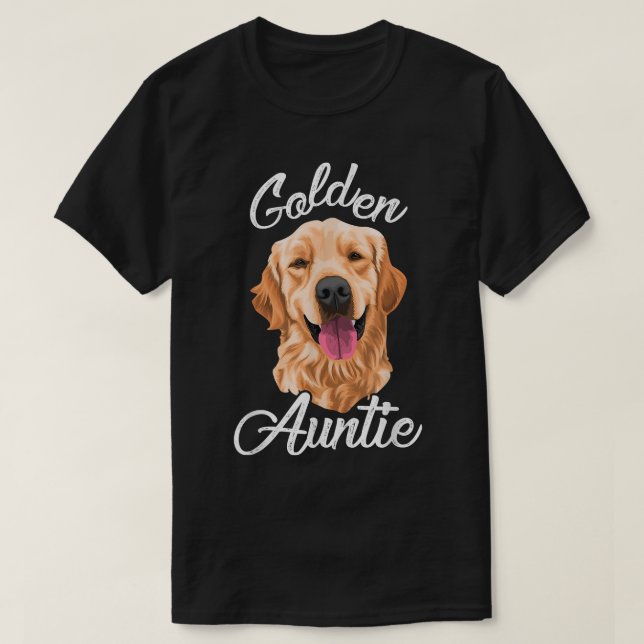 Golden Retriever Tante for Women Mother Hund Pet  T-Shirt (Design vorne)