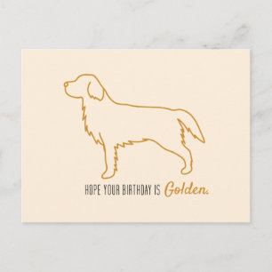 Golden Retriever Taschentücher Postkarte