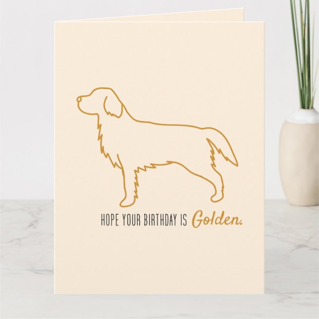 Golden Retriever Taschentuchpapier  Karte (Vorderseite)