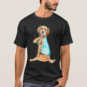 Golden Retriever Tattoos I Liebe Vater Dog Lover T-Shirt
