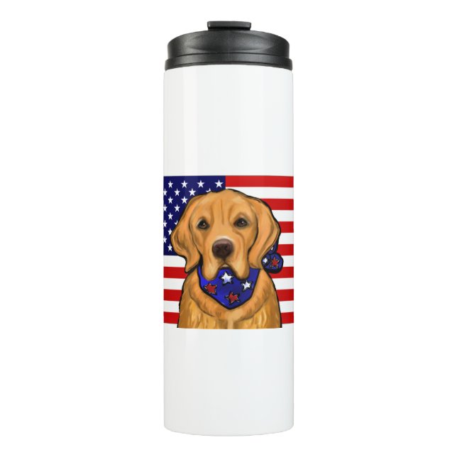 GOLDEN RETRIEVER THERMOSBECHER (Vorderseite)