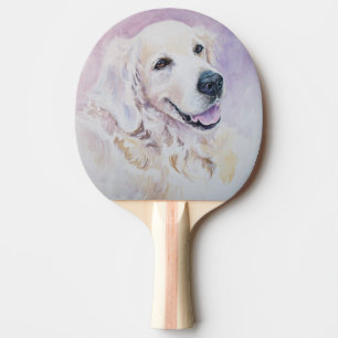 Golden retriever tischtennis schläger