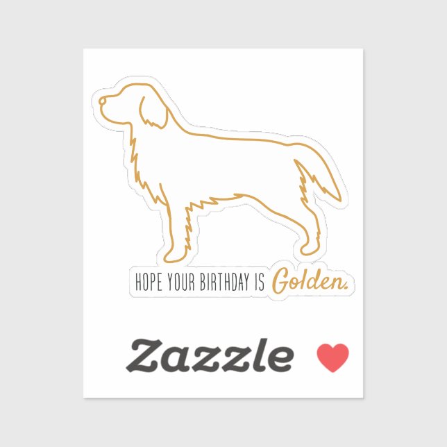 Golden Retriever Tissue Paper  Aufkleber (Blatt)