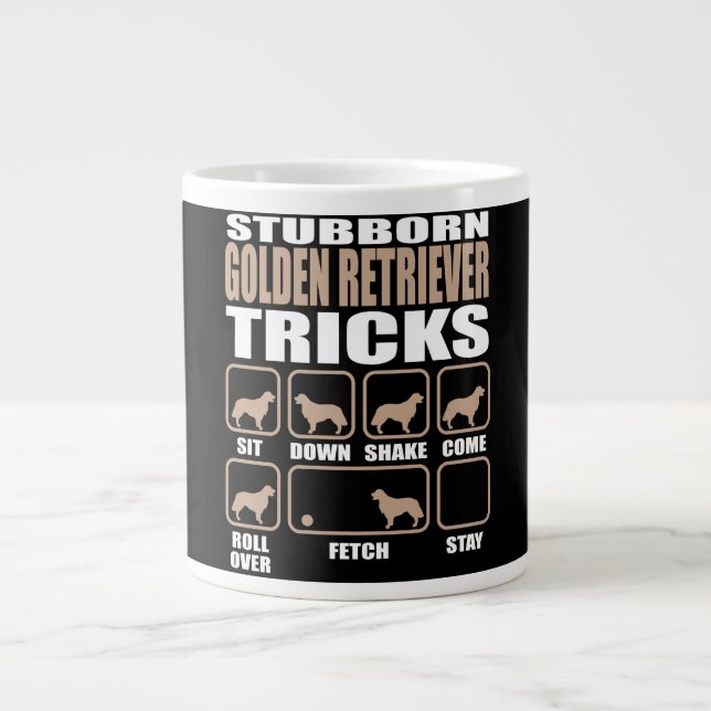 Golden Retriever Triever Design Jumbo-Tasse (Vorderseite)
