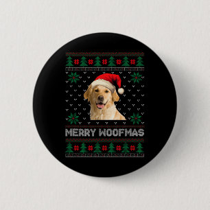 Golden Retriever Ugly Weihnachtsweihe Weihnachtsgo Button
