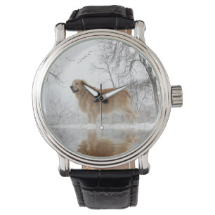 Golden retriever-Uhr Armbanduhr