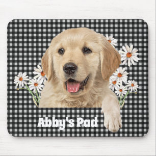Golden Retriever und Daisies Mouse Pad Mousepad