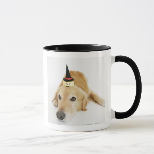 Golden retriever und Verzierung Tasse (Rechts)
