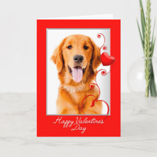Golden Retriever Valentine Feiertagskarte