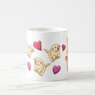 Golden Retriever Valentine's Day Gift Dog Lover Kaffeetasse